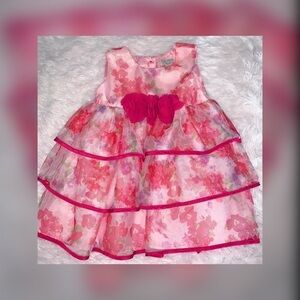 Children’s Place Little Girls Floral Dress 18 24 m